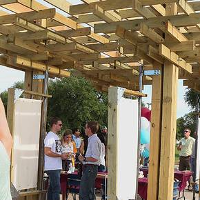 Students design, build structure to house farmers’ market in Bryan